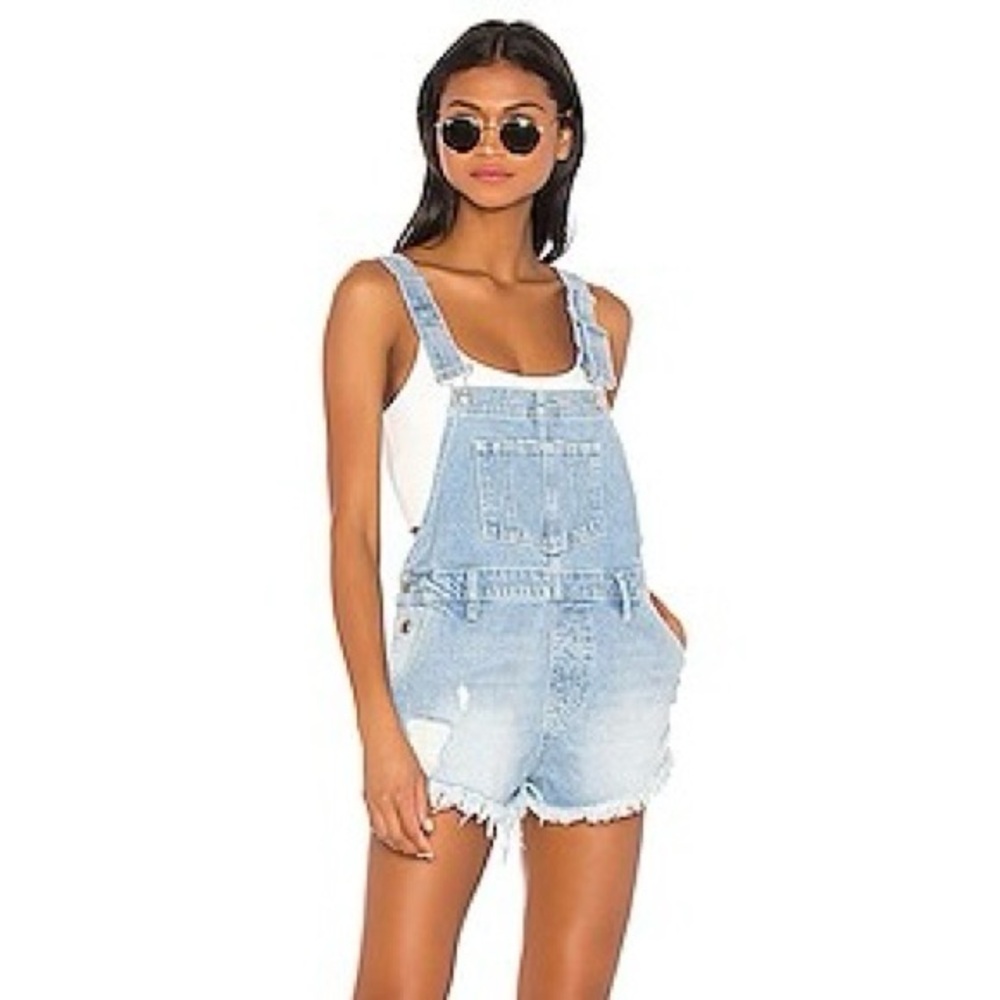 New Free People June Shortall Overalls Size 29
